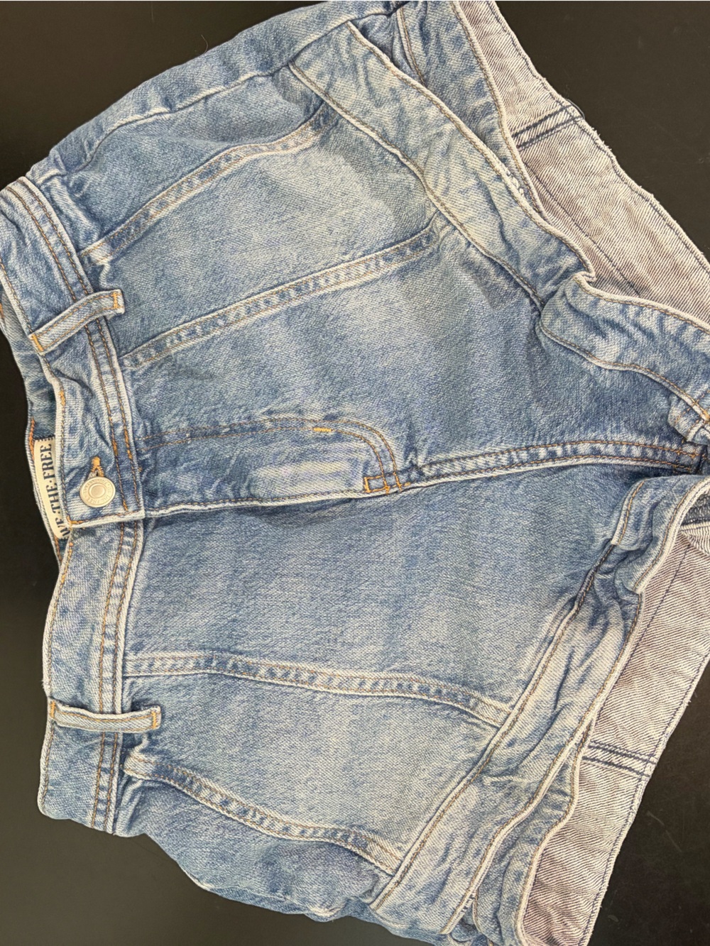 Free People Light Blue Denim Jean Shorts